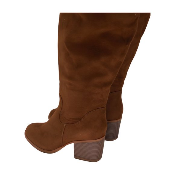 katliu Womens Thigh High Boots Stacked Block Heel Boots Over the Knee Size 10 - Picture 4 of 6